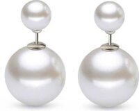 Bông tai nụ ngọc trai ngọt ngào SNFL  - Bạc