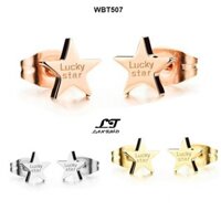 Bông tai nữ ngôi sao may mắn Không đen không gỉ sét WBT507