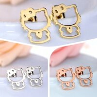 Bông tai nữ titan mèo Kty xinh xắn ver2 WBT550