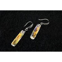 Bông tai pha lê Swarovski chữ nhật dài