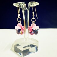 Bông tai pha lê Swarovski hoa mai