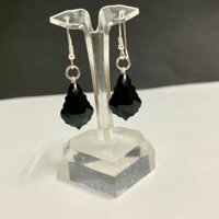 Bông tai pha lê Swarovski lá thông nhỏ