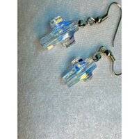 Bông tai pha lê Swarovski Handmade hạt Thánh Giá (1 đôi)