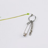 Bông tai thiết kế ghim băng  siêu phẩm - xỏ lỗ