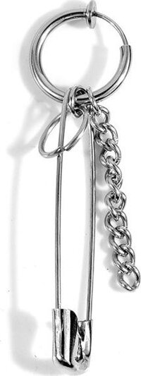 Bông tai thiết kế ghim băng  siêu phẩm - kẹp vành