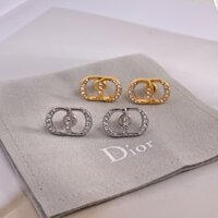 Bông tai thời trang cao cấp Christian Dior CD phong cách sang trọng, thời thượng