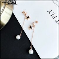 BÔNG TAI TITAN KIỂU TÒN TEN MÀU VÀNG HỒNG TB073