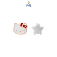 Bông tai trẻ em Bạc PNJ ❤️ HELLO KITTY 0000H000016