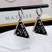 Bông Tai Vàng Đen Phượng Hoàng Micro-Ind Zircon Ba Chiều Đảo Ngược Tam Giác Bông Tai Nữ Trang Sức