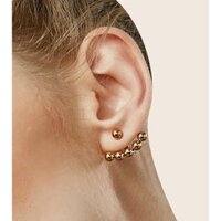 Bông tai vàng titan mạ bạch kim kiểu hot