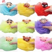 Bông Tắm Tròn Hình Thú Cưng Dễ Thương – Màu Và Hoa Văn Ngẫu Nhiên