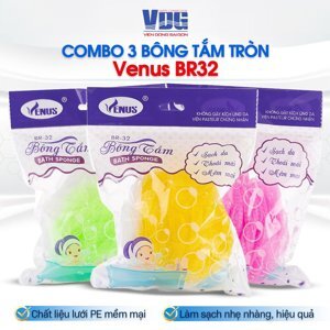 Bông Tắm Tròn Venus BR32