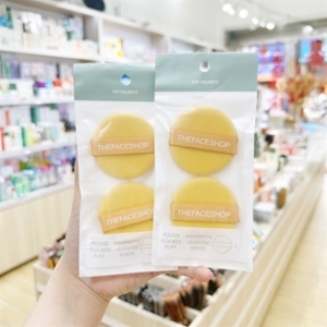Bông tán phấn The Face Shop Round Flocked Puff