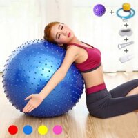 Bóng Tập Yoga – Gym Ball Best Sport Loại Gai + Kèm bộ dụng cụ bơm hơi