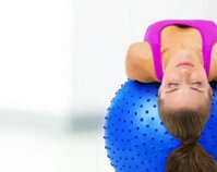 Bóng tập yoga tập gym với bóng bóng massage Bóng Tập Yoga Có Gai 75cm bảo hành 1 đổi 1 12 tháng
