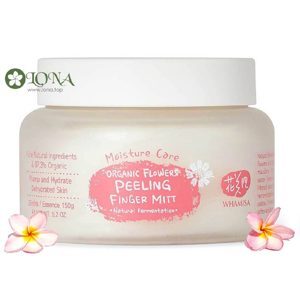 Bông tẩy tế bào chết Whamisa Organic Flowers Peeling Finger Mitt