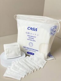 BÔNG TẨY TRANG 180 MIẾNG VUÔNG CAO CẤP CASA