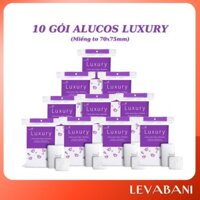 Bông Tẩy Trang Alucos Luxury 210 miếng Vuông Dụng Cụ Chăm Dóc Da Mặt Cotton Pads -BTT08 LEVABANI