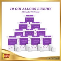 Bông Tẩy Trang Alucos Luxury 210 miếng Vuông Dụng Cụ Chăm Dóc Da Mặt Cotton Pads -BTT08 LEVALASO
