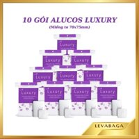 Bông Tẩy Trang Alucos Luxury 210 miếng Vuông Dụng Cụ Chăm Dóc Da Mặt Cotton Pads -BTT08 LEVABAGA