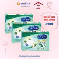 Bông Tẩy Trang Cao Cấp Silcot Premium - Hộp 66 Miếng
