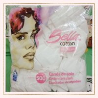 Bông tẩy trang cotton BELLA Premium 500 miếng