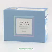 Bông tẩy trang Cotton Labo 5 lớp 80 miếng nhỏ - Hachi Hachi Japan Shop