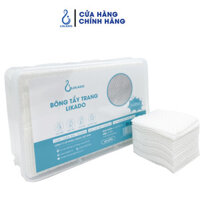Bông tẩy trang Likado hộp 400 miếng 100  bông kích thước 5cmx6cm