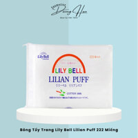 Bông Tẩy Trang Lily Bell Lilian Puff 222 Miếng Nhật bản (Chính Hãng)