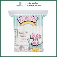 Bông Tẩy Trang Mihoo Kokimi Bông Vuông Túi 240 miếng Hasaki Sản Phẩm Chính Hãng