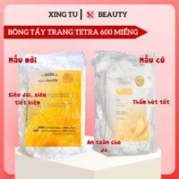 Bông Tẩy Trang Pháp TETRA Medical BTT Cotton TETRA 600 miếng dùng cho mọi loại da lành tính, mềm mại  - Xingtu Beauty