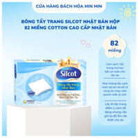 Bông Tẩy Trang Silcot Nhật Bản Hộp 82 Miếng Cotton Cao Cấp Nhật