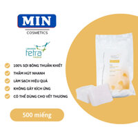 Bông tẩy trang Tetra Cotton Wool 500 miếng (PHÁP)