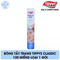 Bông tẩy trang Tippys 120 miếng-hàng nhập khẩu