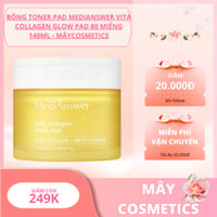 Bông Toner pad MEDIANSWER Vita Collagen Glow Pad 80 miếng 140ml - Mâycosmetics