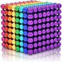 Bóng Từ Tính (512 Cái) Nam Châm Sáng Tạo 3D Fidget Xây Dựng Bàn Đồ Chơi Nam Châm Đồ Chơi Bàn Xây Dựng Để Giảm Căng Thẳng, Hạt Nam Châm Đồ Chơi Putty Slime (Nhiều Màu-5)