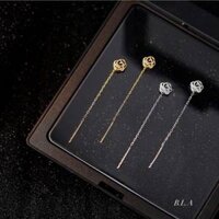 Bông tua hoa hồng bạc xinh, mã BT1939, Tiệm Bạc Mê Ly cam kết bạc chuẩn