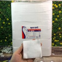 Bông Y Tế Bạch Tuyết Cắt Miếng 1kg 7x7 - Bông cắt sẵn vệ sinh cho bé