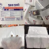 Bông y tế cắt miếng bạch tuyết 7x7 (500g) dùng cho spa, chăm sóc sức khỏe