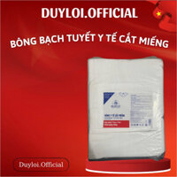 Bông y tế cắt miếng bạch tuyết 7x7 (500g) dùng cho spa, chăm sóc sức khỏe