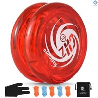 Bóng Yoyo phản hồi dành cho trẻ em Quả bóng Yo-Yo có 5 dây thay thế Túi bảo quản găng tay dành cho người mới bắt đầu