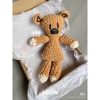[Bonghoa] Gấu Teddy của Mr Bean handmade bằng len làm quà tặng bạn bè, người yêu