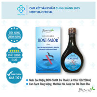 Boni Smok - Nước Súc Miệng Cai Thuốc Lá, Khử Mùi Hôi, Sạch Răng Miệng (Chai 150ml/250ml)