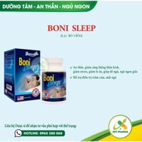 BoniSleep -Giúp ngủ ngon, hỗ trợ giảm căng thẳng thần kinh, giảm stress(30 viên)