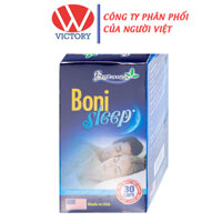 BoniSleep hỗ trợ giảm căng thẳng thần kinh, giảm stress, giúp ngủ ngon giấc và sâu hơn - 30 viên - VIC Pharmacy