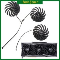 Bonj 1 3 Quạt Tản Nhiệt vga 88mm Nhiều Màu Sắc Cho Đồ Họa 4pin 1Tx3090Ti vulcan 3080ti 3070ti