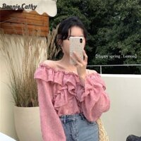 Bonnie Cathy Áo Hoodie tai thỏ dễ thương có thiết kế thêu để mặc thường ngày