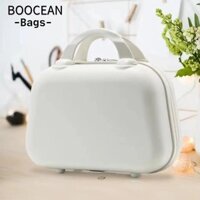 BOOCEAN trang điểm nhỏ, Hộp hành lý trẻ em có dây kéo ABS, có hộp mỹ phẩm PC có tay cầm