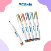 BOOK GIFT-Bút đánh dấu highlight dạ quang 6 màu học ngoại ngữ siêu đỉnh Tặng ngẫu nhiên 1 chiếc