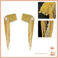 Boom 1 Cặp Đính Hạt Kim Sa Lấp Lánh Đồng Phục Epaulets Trang Phục Tiệc Epaulettes Lấp Lánh Quấn Vai Epaulet Cho Sân Khấu Biểu Diễn